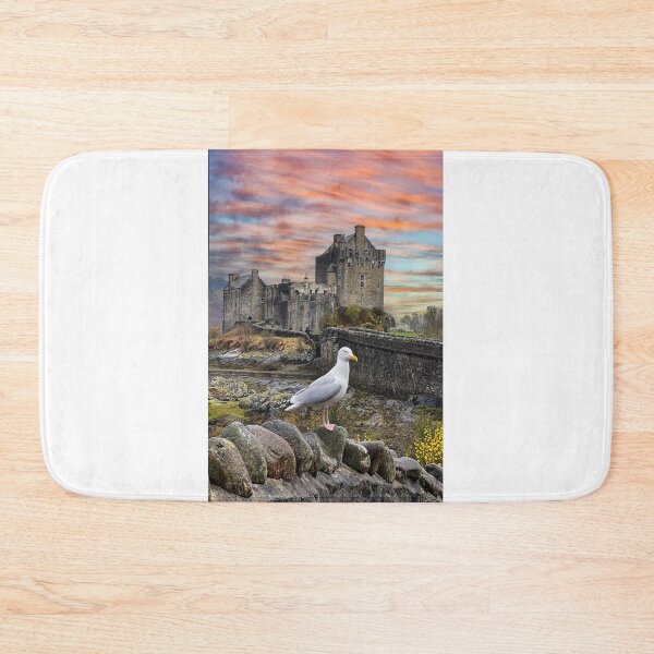 Item preview, Eilean Donan castle seagull  designed and sold by Julie Bell.