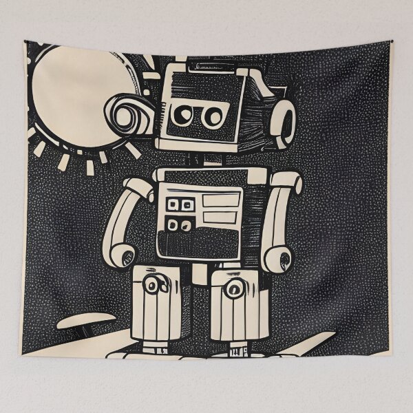 Item preview, Robot in the style of famous art. designed and sold by CRAFTER-MEDIA.