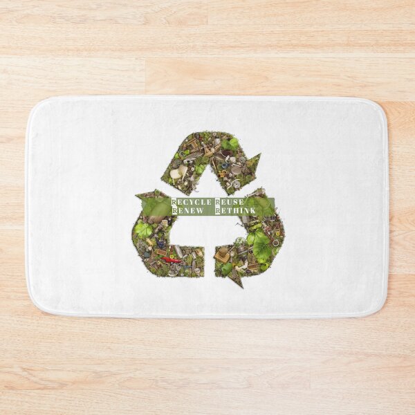 Artikelvorschau, Recycling Wiederverwendung Erneuern Rethink Art Sticker for Eco-Activism entworfen und verkauft von TheCreativeFab.