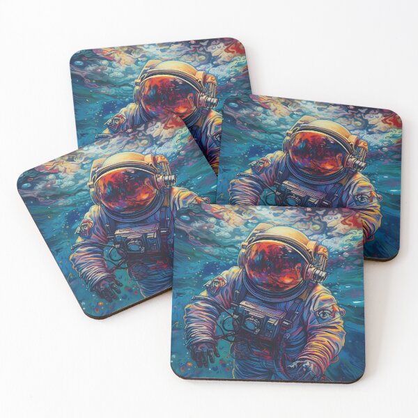 Item preview, An Astronaut diving into a painting in a parallel reality designed and sold by SingularityGeek.
