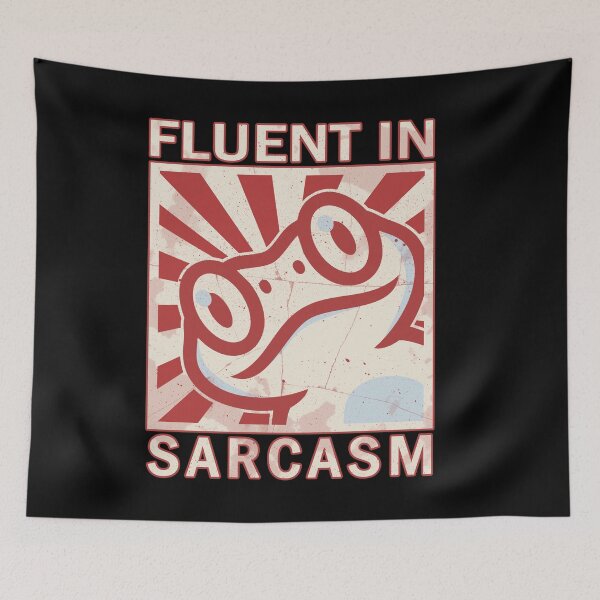 Item preview, Fluent in sarcasm - Frog designed and sold by ValentinaHramov.