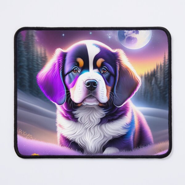 Item preview, Bernese Puppy And The Moon designed and sold by Nocturne  Paws.