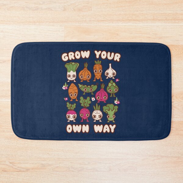 Item preview, Grow Your Own Way - Cute Kawaii Vegetable Pun designed and sold by WeirdPunderful.