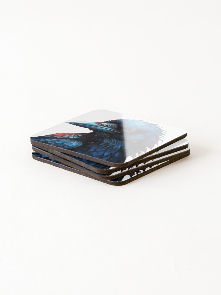 Thumbnail 4 of 5, Coasters (Set of 4), Raven designed and sold by TheVisualVoid.