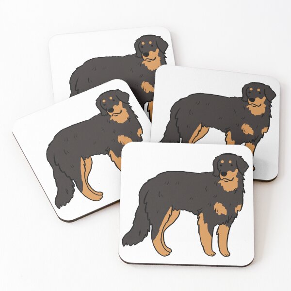 Item preview, Hovawart dog cute illustration  designed and sold by Yarafantasyart.