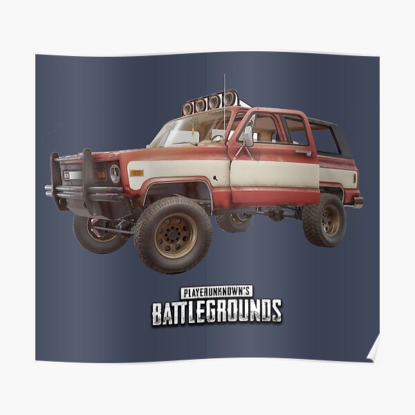 Pubg Car Posters Redbubble - free jdm car from work at the pizza place roblox