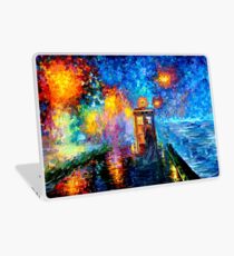 Mysterious Man at beautiful Rainbow Place Laptop Skin