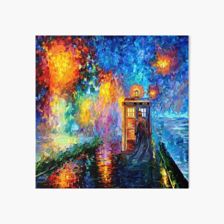 Mysterious Man at beautiful Rainbow Place Art Board Print