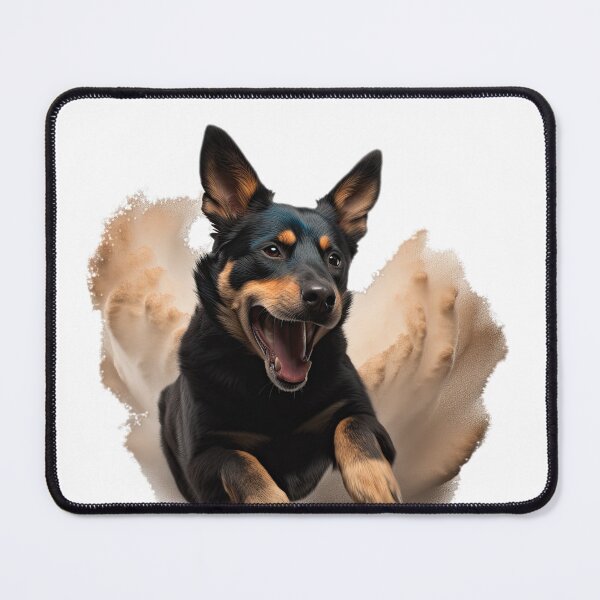 Item preview, Australian Kelpie Abstract artwork dust storm 1 designed and sold by ClawedCreations.