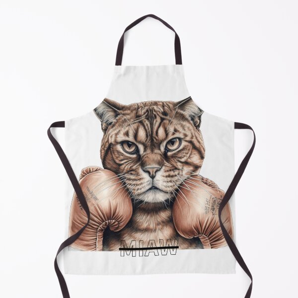 Item preview, Cat Miaw Boxer Hilarious Aesthetic Sticker Feline Fanatics designed and sold by TheCreativeFab.