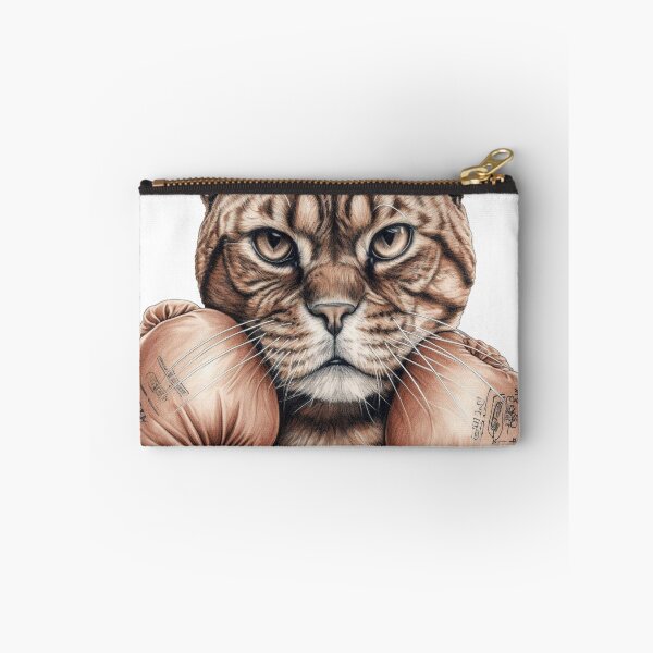 Item preview, Cat Miaw Boxer Hilarious Aesthetic Sticker Feline Fanatics designed and sold by TheCreativeFab.