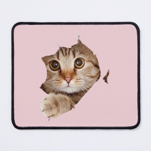 Item preview, Cat Miaw Pop Outs with Pastel Pink Background designed and sold by THEGOODSTHEMES.