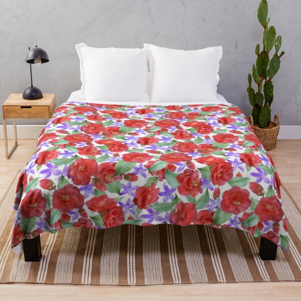 Item preview, Vintage Nostalgia Campanula Camelia Pattern Design designed and sold by Tina Veenstra.