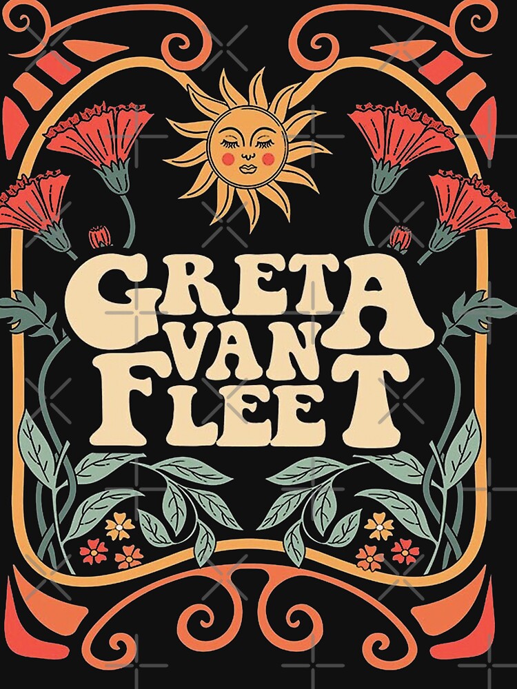 Disover Greta Van Fleet Sweatshirt, Retro GV Flee Shirt, Greta Van Fleet Merch, Dream In Gold Tour 2023 Sweatshirt | Essential T-Shirt