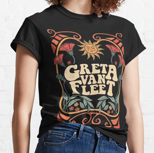 Greta Van Fleet Sweatshirt, Retro Greta Van Fleet Shirt, Greta Van Fleet Merch, Dream In Gold Tour 2023 Sweatshirt Classic T-Shirt