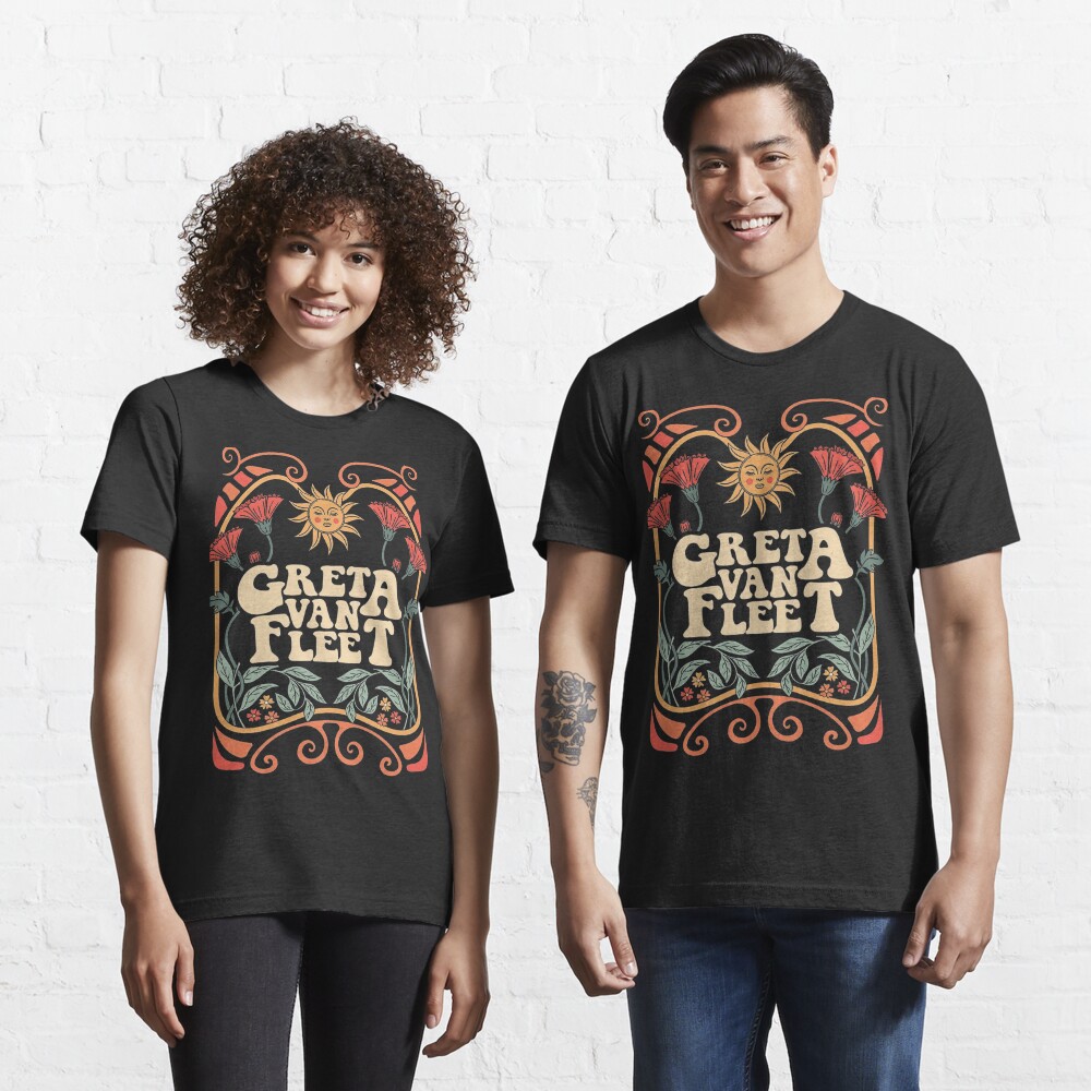 Discover Greta Van Fleet Sweatshirt, Retro GV Flee Shirt, Greta Van Fleet Merch, Dream In Gold Tour 2023 Sweatshirt | Essential T-Shirt