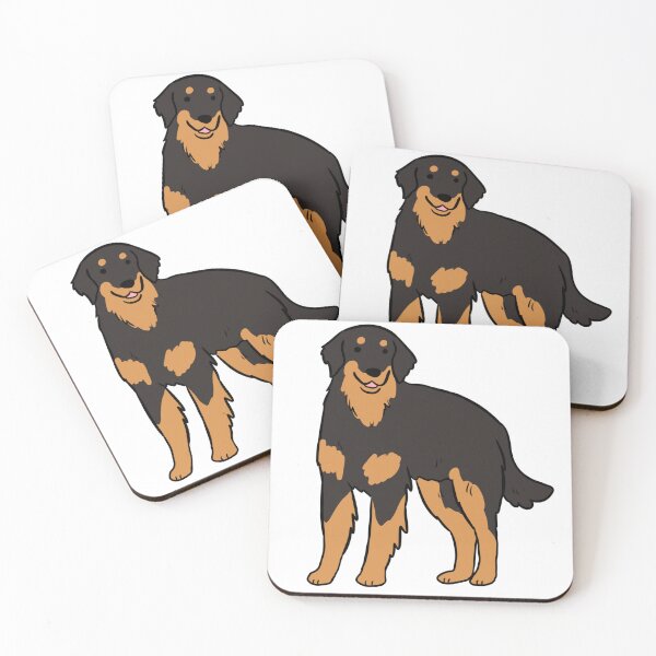 Item preview, Hovawart dog cute illustration  designed and sold by Yarafantasyart.