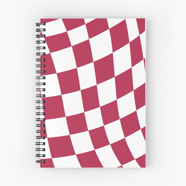 Item preview, Checkered wavy magenta geometric pattern designed and sold by likebakerdo.