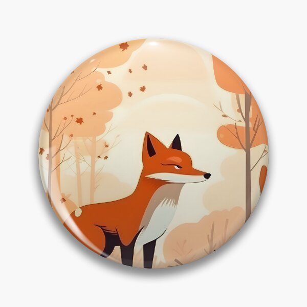 Aperçu de l'œuvre Brown fox in an autumnal forest with falling leaves créée et vendue par SingularityGeek.