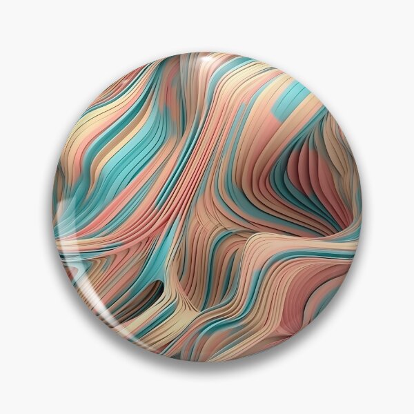 Item preview, Soft Color Abstract 3D Lines Pattern designed and sold by CinEmmaDesign.