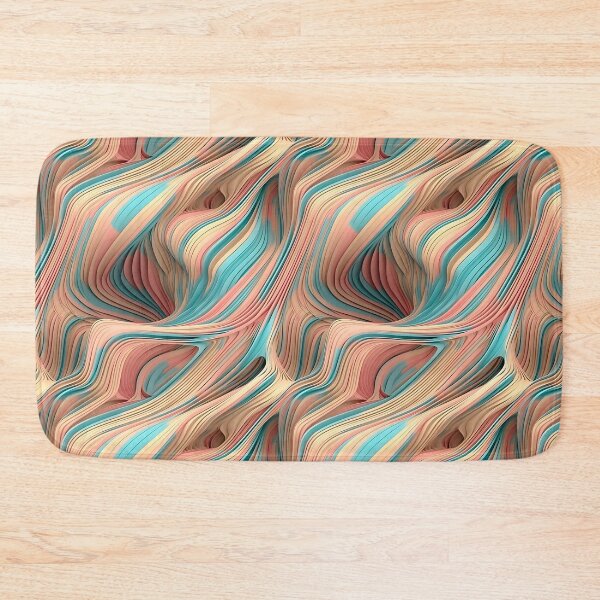 Item preview, Soft Color Abstract 3D Lines Pattern designed and sold by CinEmmaDesign.