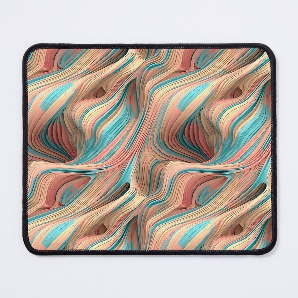 Item preview, Soft Color Abstract 3D Lines Pattern designed and sold by CinEmmaDesign.