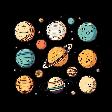 Artwork thumbnail, Space pattern by MagicWardrobe