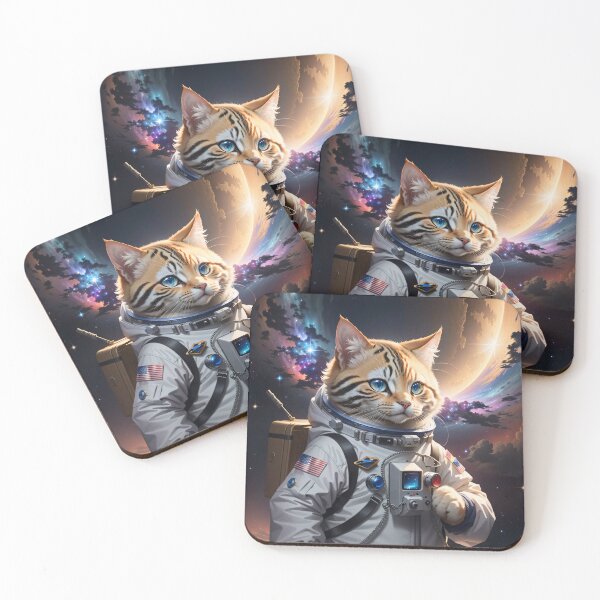 Item preview, Space Cat: A Cosmic Feline Adventurer designed and sold by Digital-Hijinx.