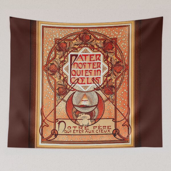 Item preview, Pater Noster c1900 by Alphonse Mucha Vintage Illustration Remastered Xzendor7 Art Reproductions designed and sold by Xzendor7 Digital Art Creations.