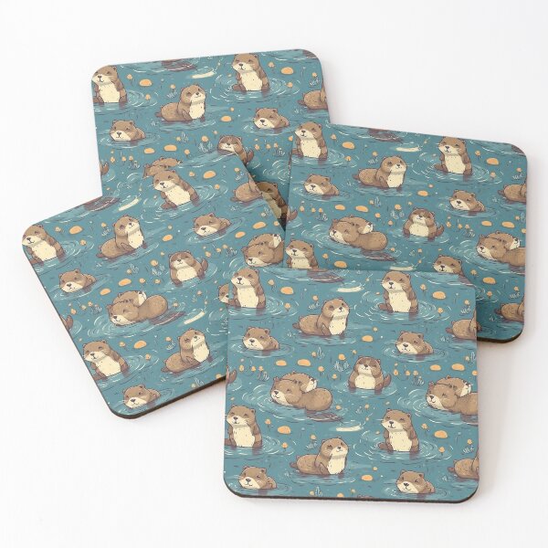 Item preview, Cute Otter Pattern designed and sold by RealVirtualShop.