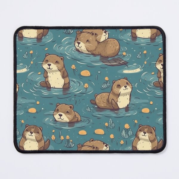 Item preview, Cute Otter Pattern designed and sold by RealVirtualShop.