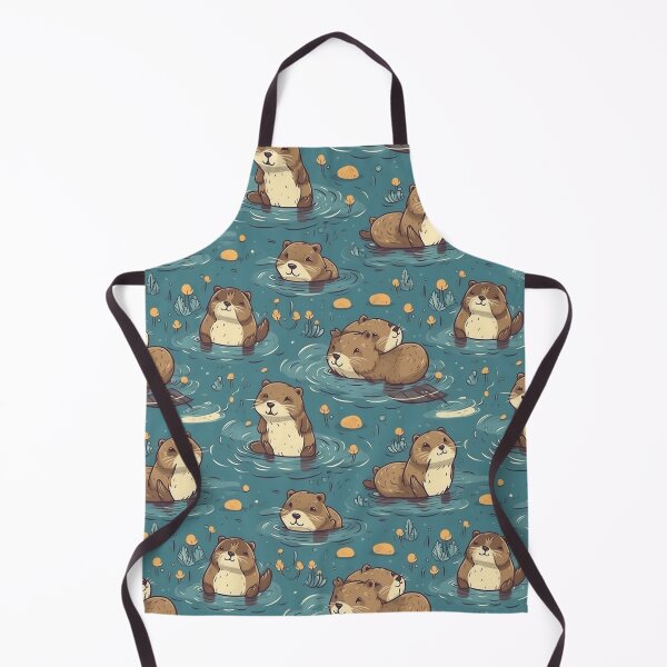Item preview, Cute Otter Pattern designed and sold by RealVirtualShop.