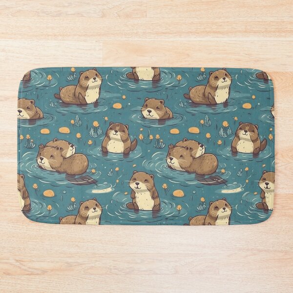 Item preview, Cute Otter Pattern designed and sold by RealVirtualShop.