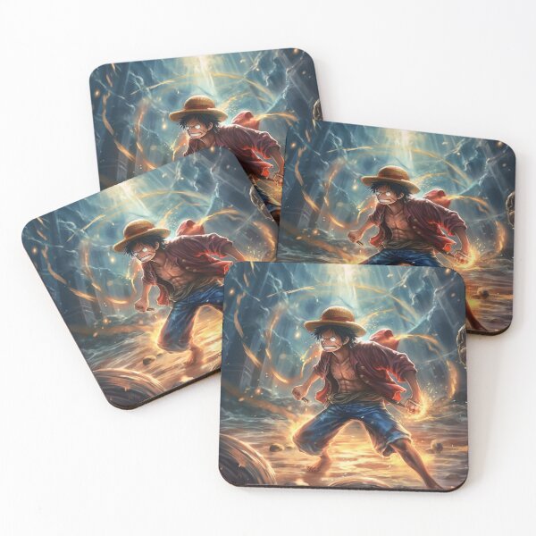 Item preview, Unleash the Power: Epic Artwork of Monkey D. Luffy in a Climactic Battle designed and sold by RobotBadGuy0.