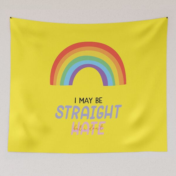Item preview, I May Be Straight But I Don't Hate Gay Pride Rainbow Ally LGBTQ designed and sold by Vicious Malicious.