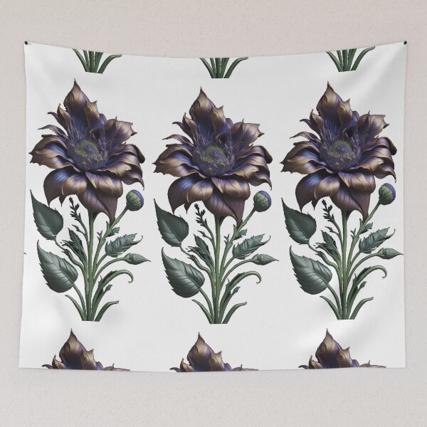 Item preview, One Flower violet and gold designed and sold by theCutestthings.