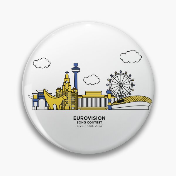 Item preview, Eurovision Liverpool 2023 skyline designed and sold by ikldesign.