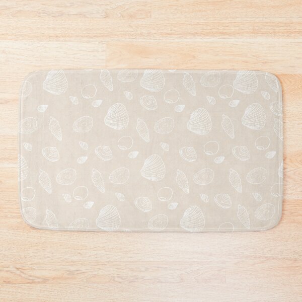 Item preview, Elegant White Seashells Beige Pattern designed and sold by NdesignTrend.