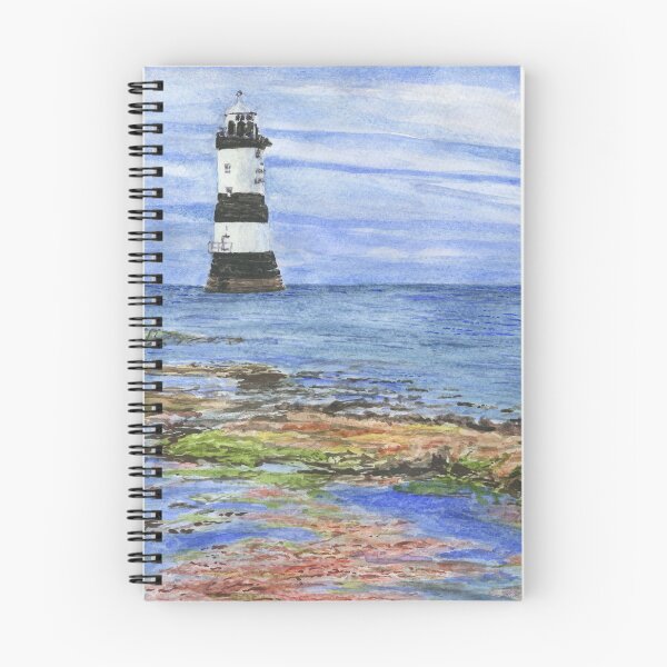 Item preview, Trwyn Du Lighthouse and Ynys Seiriol or Puffin Island from Penmon Point designed and sold by LymphomaLass.