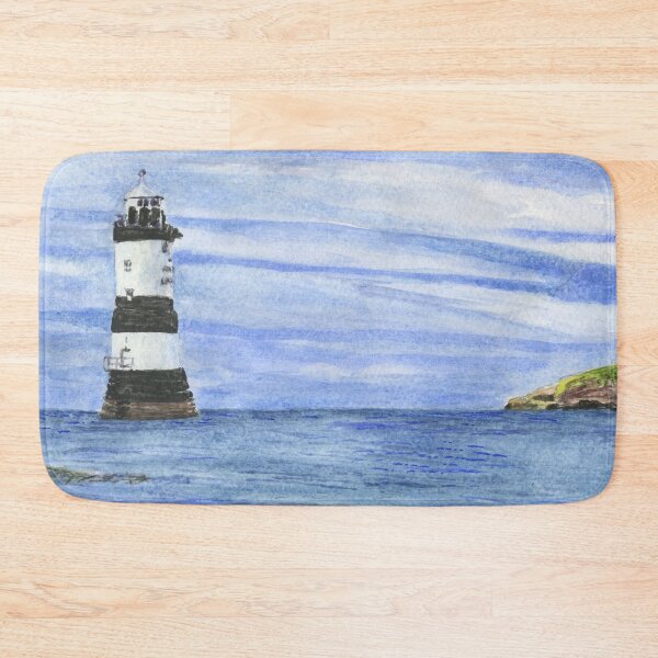 Item preview, Trwyn Du Lighthouse and Ynys Seiriol or Puffin Island from Penmon Point designed and sold by LymphomaLass.