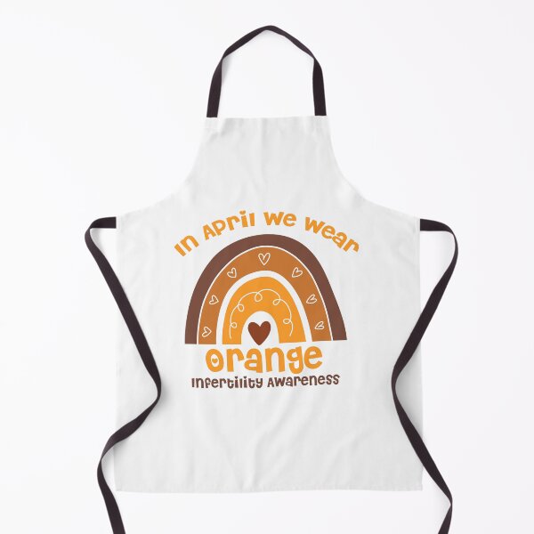 Item preview, In April We Wear Orange Infertility Awareness Week Rainbow designed and sold by Laura J Devera ⭐⭐⭐⭐⭐.