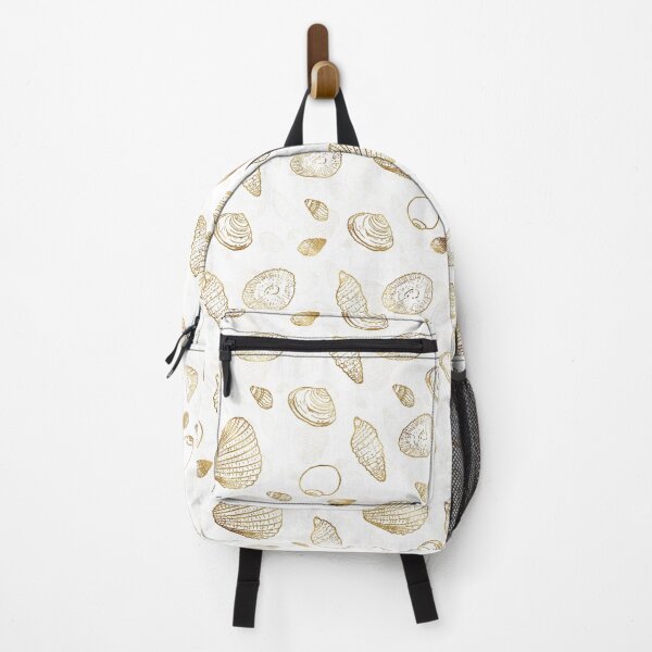Item preview, Stylish Gold White Seashells Pattern designed and sold by NdesignTrend.