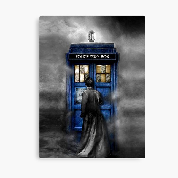 Mysterious man in the mist Canvas Print