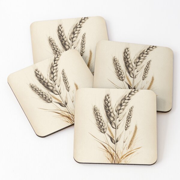 Item preview, Vintage wheat sketch designed and sold by mliotard.