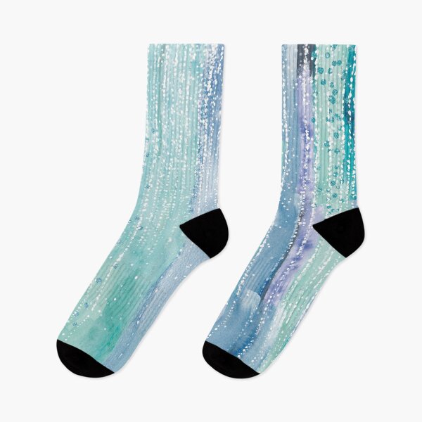 Item preview, relaxing lilac blue sea green rain watercolor texture designed and sold by themoniae.