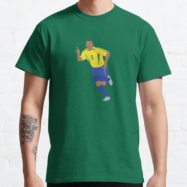 Ronaldo Vintage 90s Brazil Brasil Tribute Soccer Jersey Blue