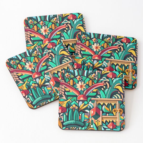 Item preview, A jungle environment seamless pattern designed and sold by Hillol Bora.