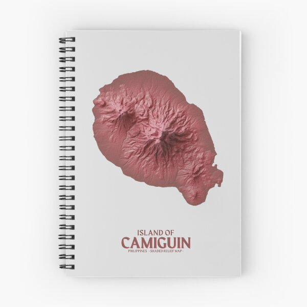 Item preview, Camiguin Shaded Relief Map (Red) designed and sold by pogreyes.