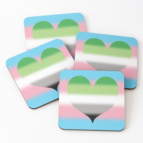 Aperçu de l'œuvre Gradient Transgender Aromantic Pride Flag créée et vendue par Sum-Thangs.