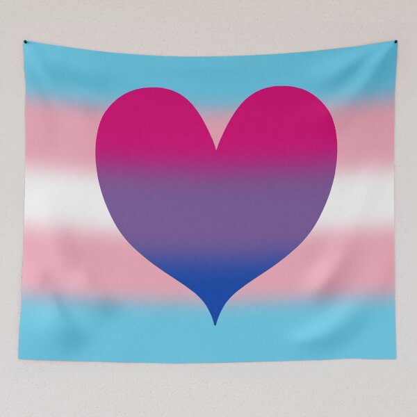 Item preview, Gradient Transgender Biromantic Pride Flag designed and sold by Sum-Thangs.